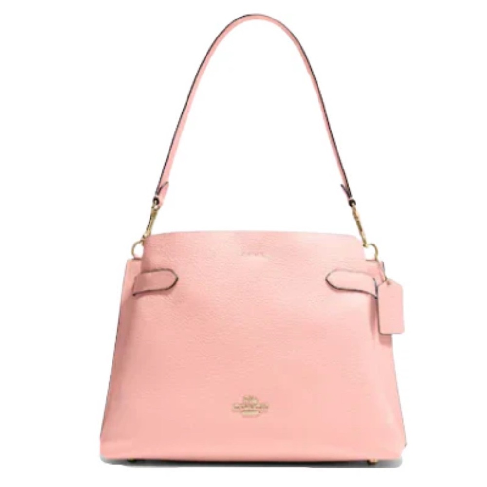 Coach pink Hanna Leather Shoulder bag